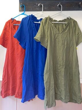 Old Navy 3 flutter sleeve Cotten dresses